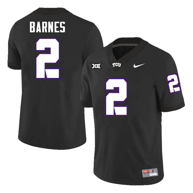 #2 Kevorian Barnes TCU Jersey,Texas Christian University Horned Frogs Football Jersey-Black